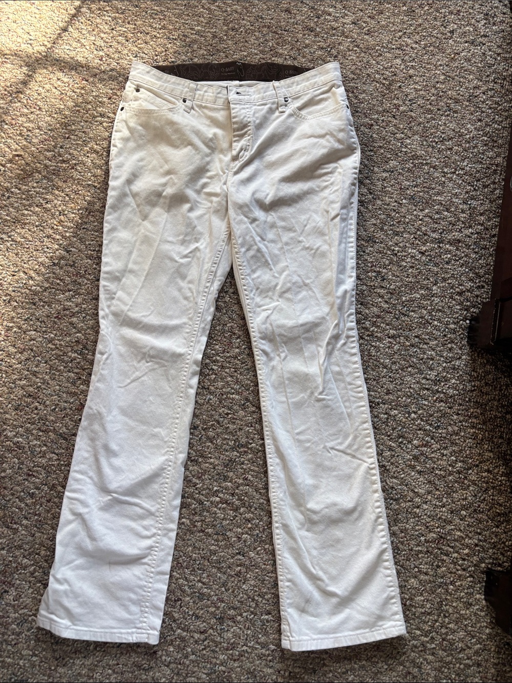 Wrangler Q-Baby White Women’s Bootcut Jeans